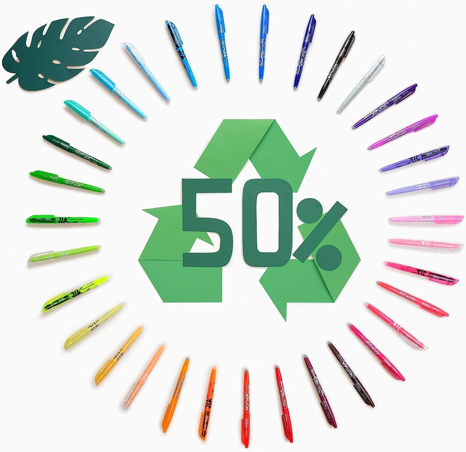 Pilot Frixion Heat/Friction Erasable Rollerball Pen FR7 - Medium Line 0.7Mm Tip Nib - Wallet Pack of 1 Pen + 3 Refills (Blue) - Blue image number 3