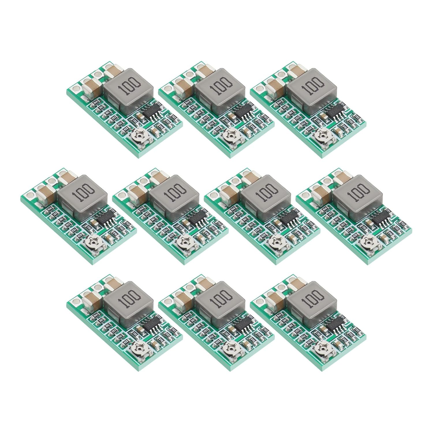 LT Easiyl 10PCS DC-DC Regulator Module Buck Converter Regulator Module 4.5-24V to 0.8-17V Mini Adjustable Voltage Converter Power Supply Power Module 20X10Mm image number 2