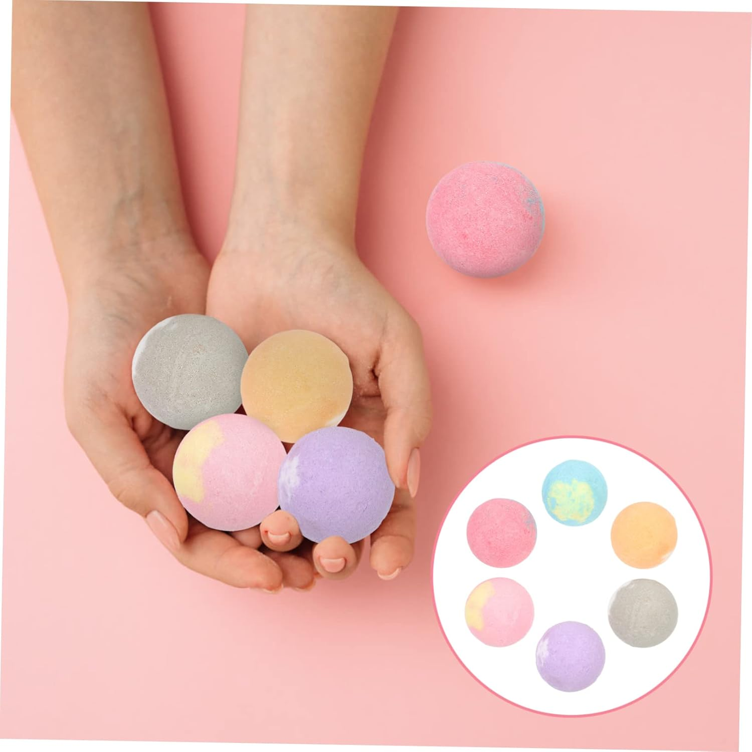 WOFASHPURET 6Pcs Pedicure Foot Soak Balls Portable Foot for Tub Boys and Girls Bath image number 5