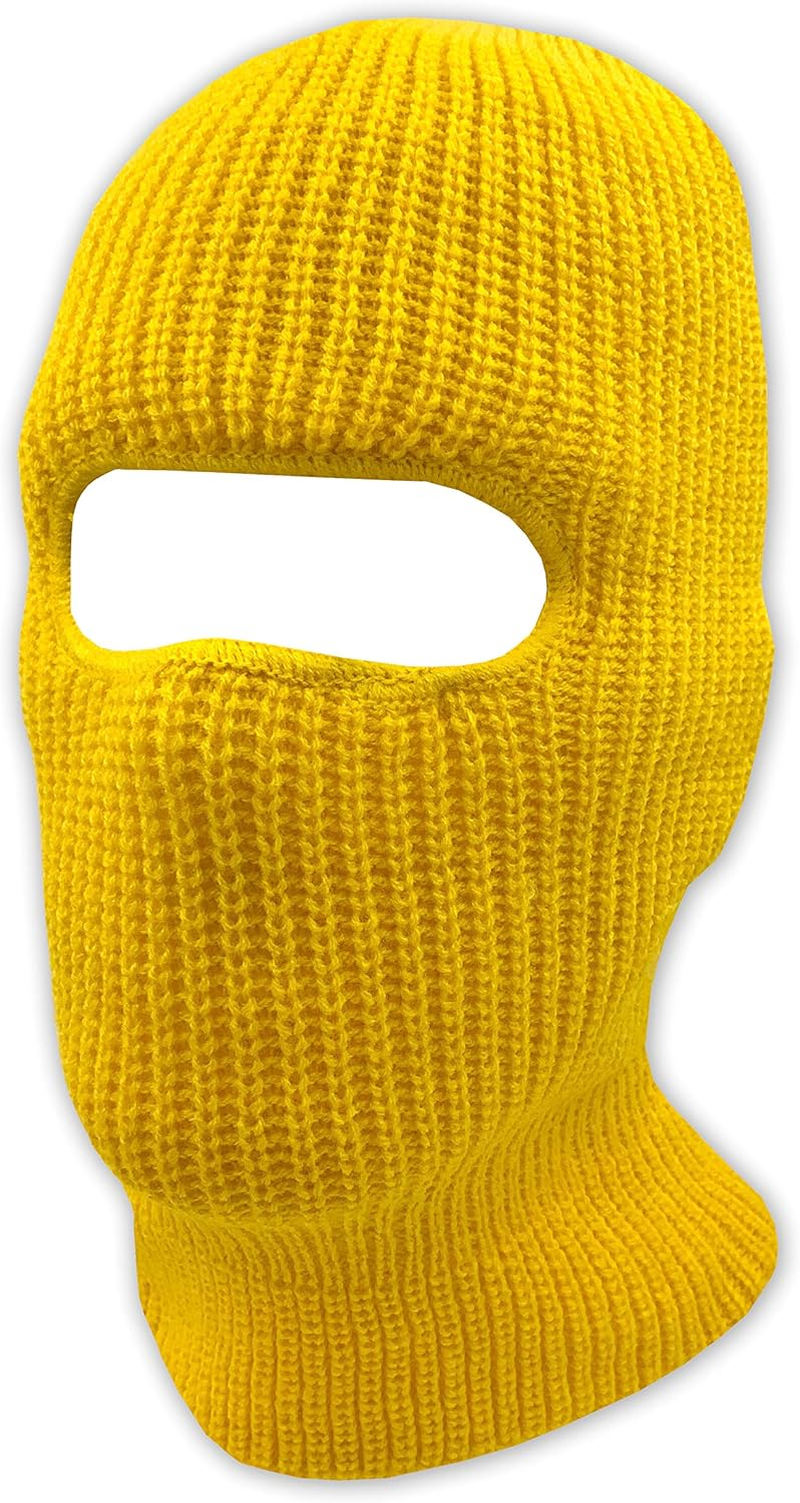 Double Layered Knitted One Hole Ski Mask - Assorted Colors Tactical Paintball Running