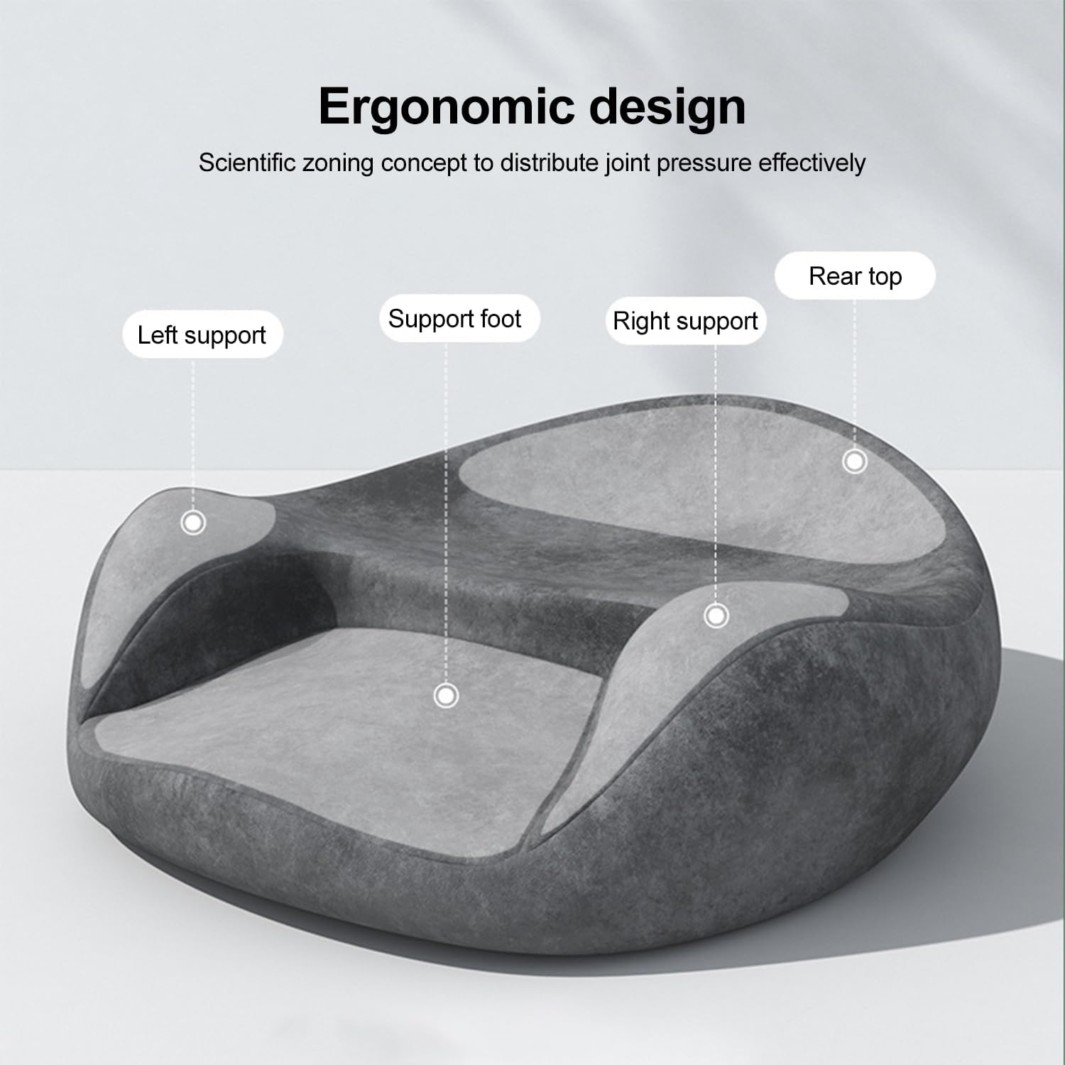 KAIGITE Meditation Cushion, Comfortable Floor Pillow, Ergonomic Memory Foam Filled Cushion for Meditation Relaxation Floor Sofa Window Seat (Starry Sky Grey) - Turquoise image number 6