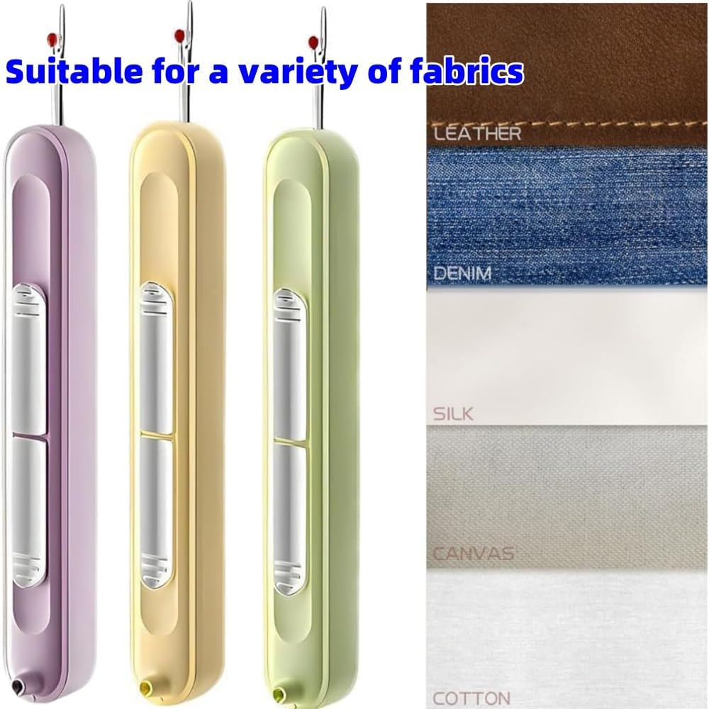 3Pcs 2 in 1 Needle Threader Seam Ripper Tool, Thread Remover Tool for Hand Sewing, Cross Stitch, Embroidery and Thread Removal (3 Colours) image number 2