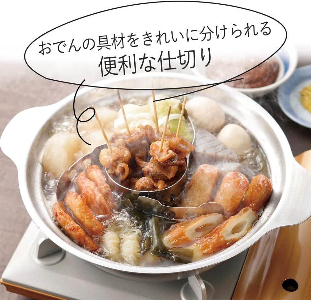Shimomura Planning Pot Ingredients Oden Divider One Size Fits All [Made in Japan] Stainless Steel 37775 Tsubame Sanjo image number 5