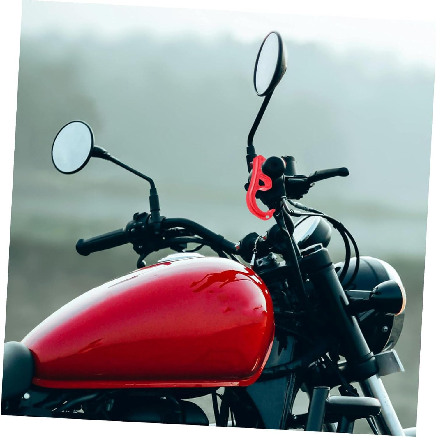 2Pcs Motorcycle Brake Lever Hook Lock, Handlebar Mount Clamp for Motorbike Bicycle, Durable Material Easy Attachment Compact Design image number 2