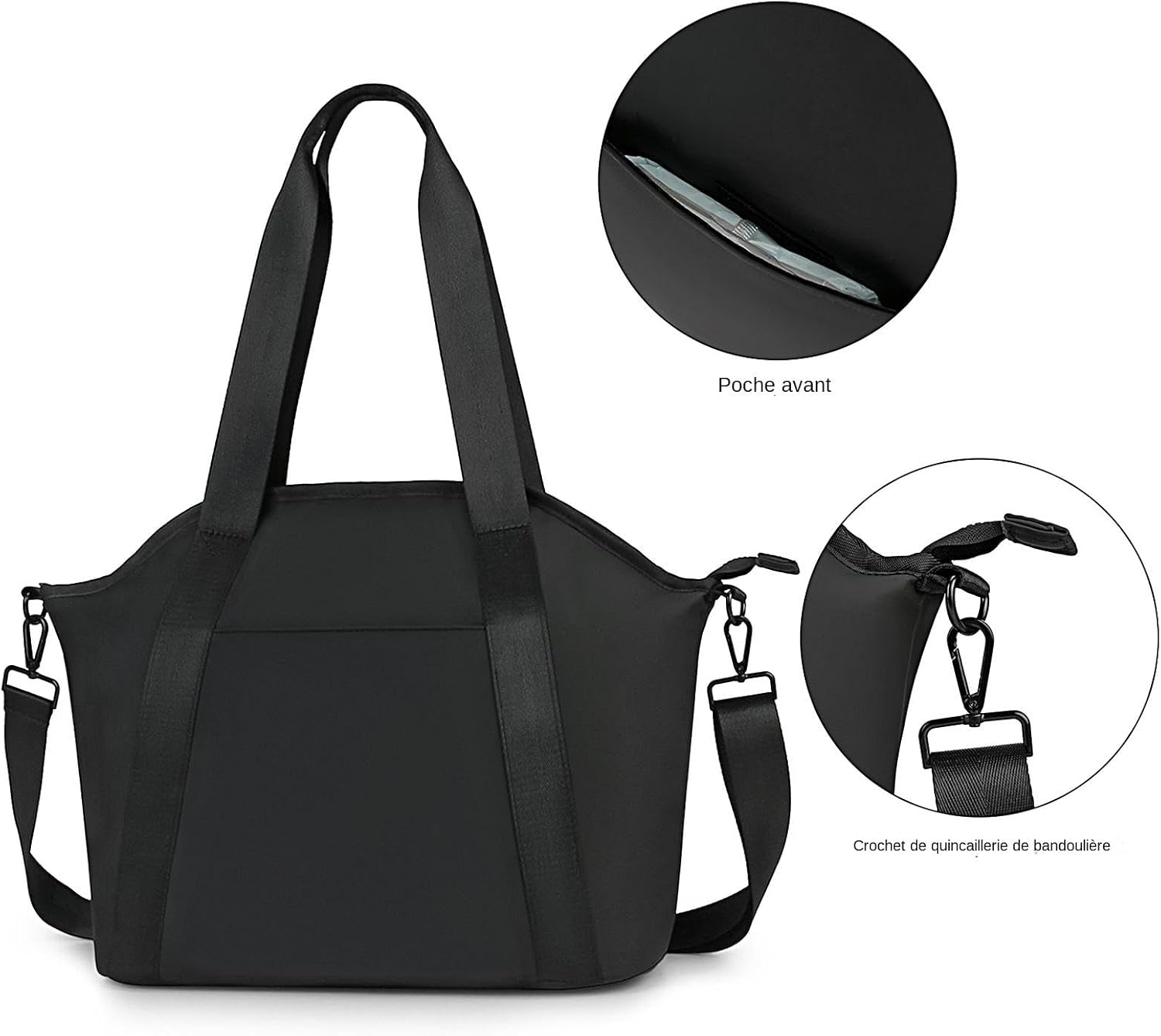 Stroller Bag, Diaper Bag, Waterproof Bag, Storage Bag, Mom Waterproof Supplies Storage Bag, Mom Bag Milk Bottle Holder Diaper Tote Bags with Shoulder Strap, Large Capacity for Wet Wipes Diaper Travel, image number 4