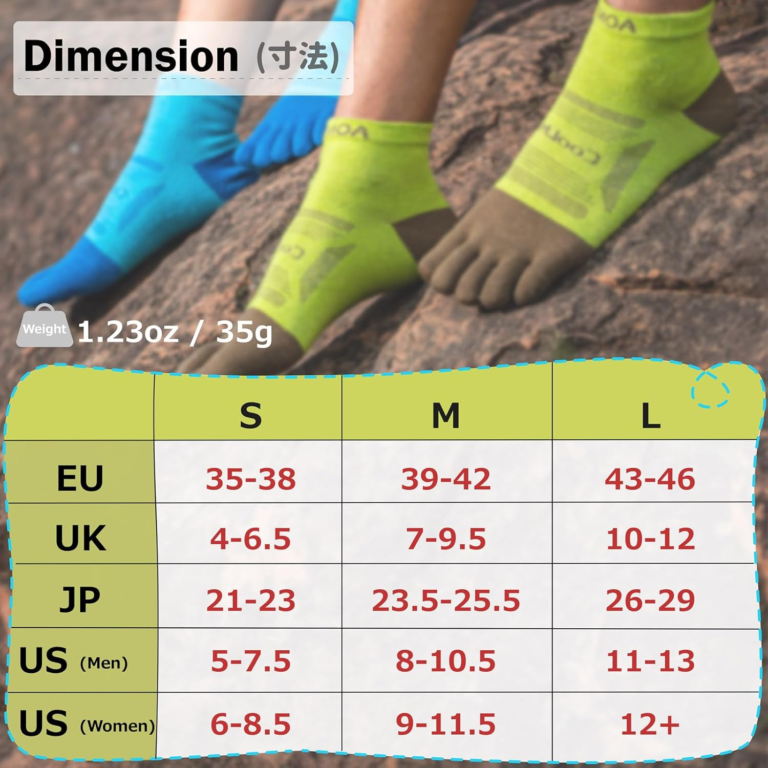 Azarxis 3 Pairs Toe Socks for Men Women Five Finger Socks Athletic Breathable Sweat Wicking Quick-Dry Running Sport Socks (C# Quarter High - 3 Pairs, Small) image number 4