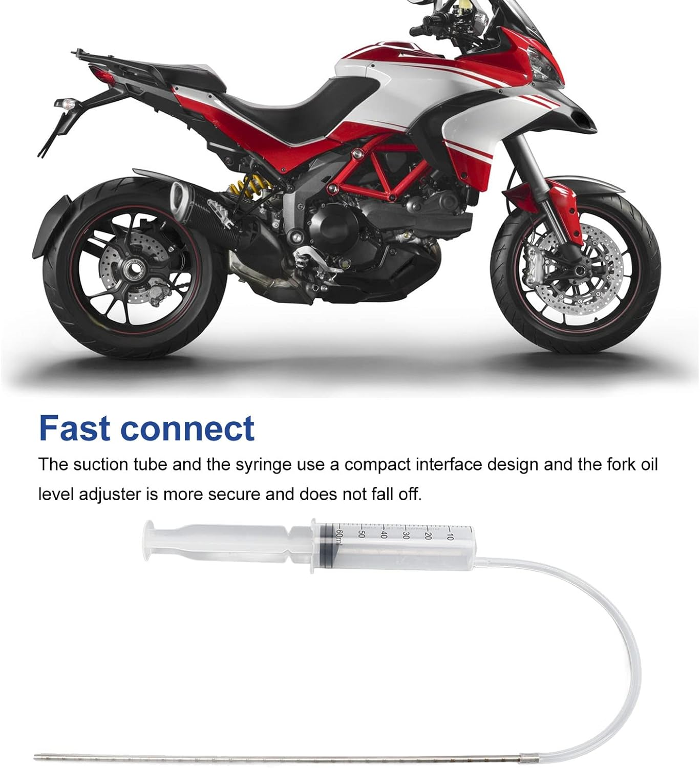Fork Suspension Tool, Fast Connect Motorcycle Fork Oil Level Gauge for Motorbike image number 5