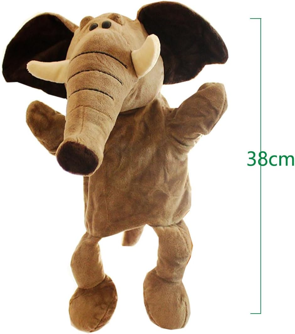 Hand Puppet Friends Animal Hand Puppets with Movable Open Mouth/Arm/Legs (Elephant) image number 2