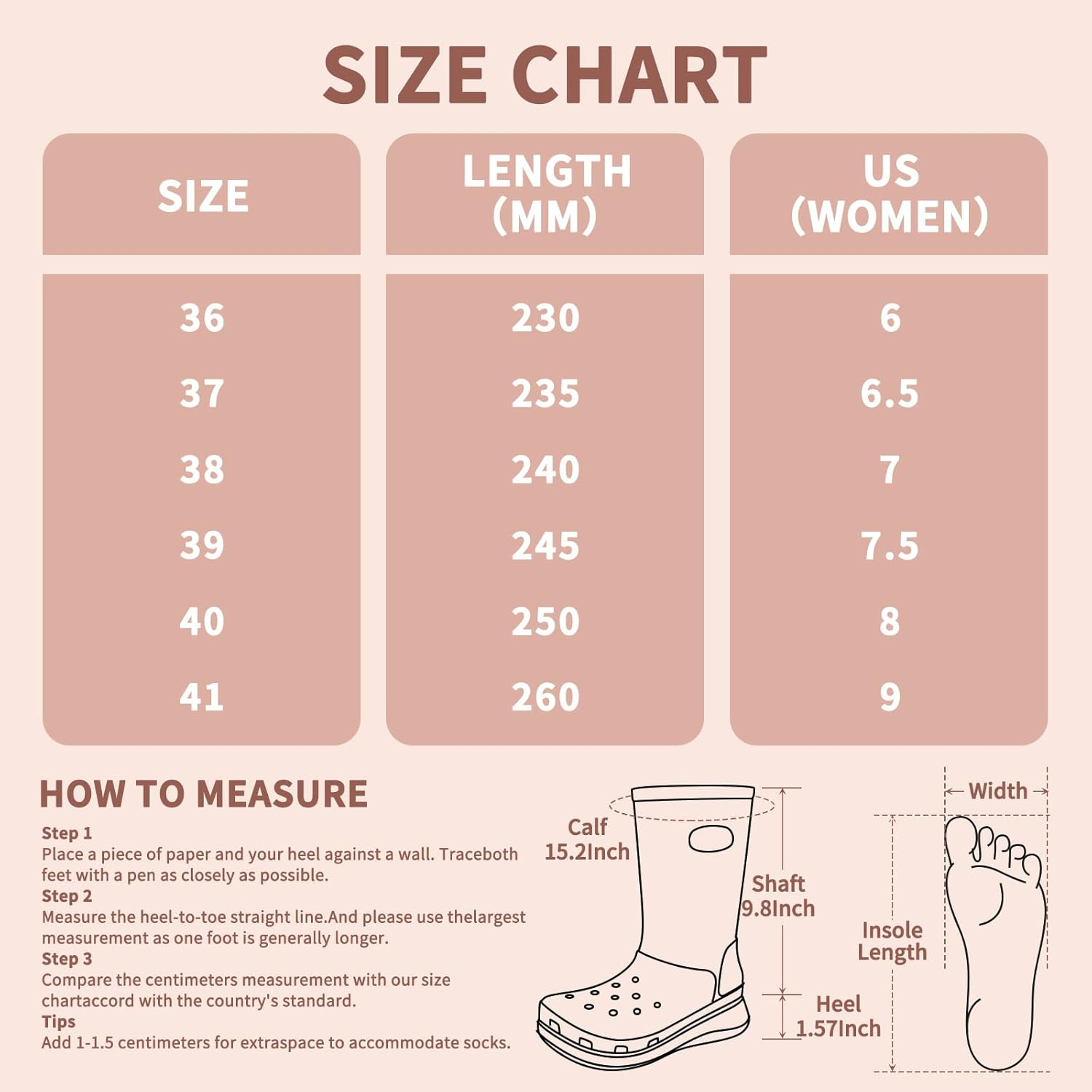 Rain Boots for Women and Men, Comfort Lightweight Cute Rubber Boots, Women'S Mid Calf Waterproof Garden Boots, Platform Rubber Chelsea Ankle Adult Soft Rain Shoes and Outdoor Work Shoes image number 1