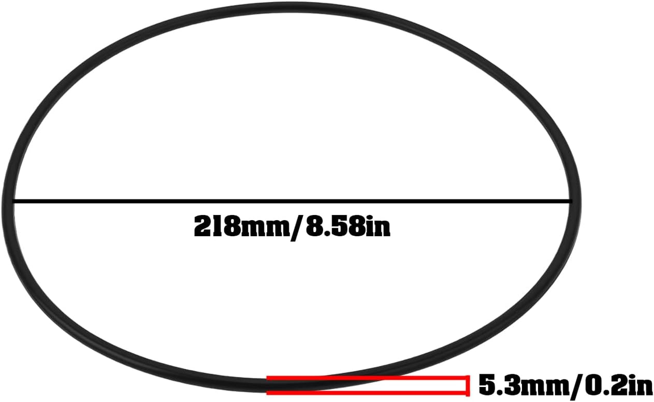 2Pcs O-Ring Inner Diameter 218Mm X Wire Diameter 5.3Mm Replacement Seal Oring Compatible with Sunsun Canister Filter HW303A HW303B image number 3