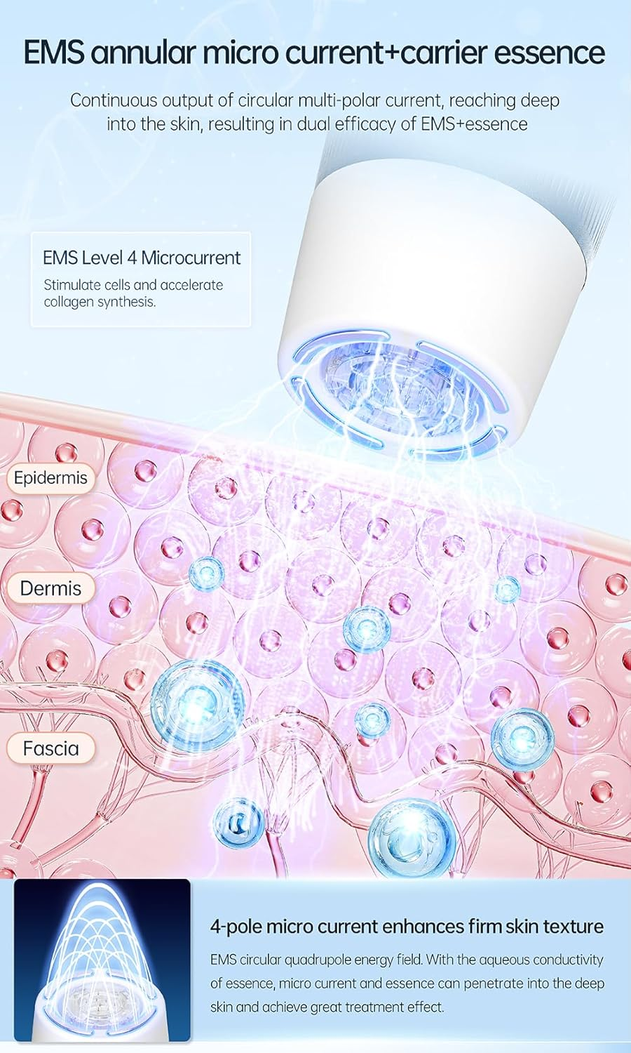 Hydra Pen H5 Microneedling Kit, Wireless Serum Applicator with EMS Microcurrent & LED Display, Skin Care Device for Wrinkle Reduction & Acne Scar Treatment, 12 Replacement Cartridges,Without Serum image number 2