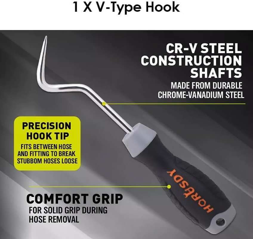 LEDON 2PCS Hose Removal Hook Pick Set, Heavy Duty for Radiator Seal Heater Line Ring image number 2