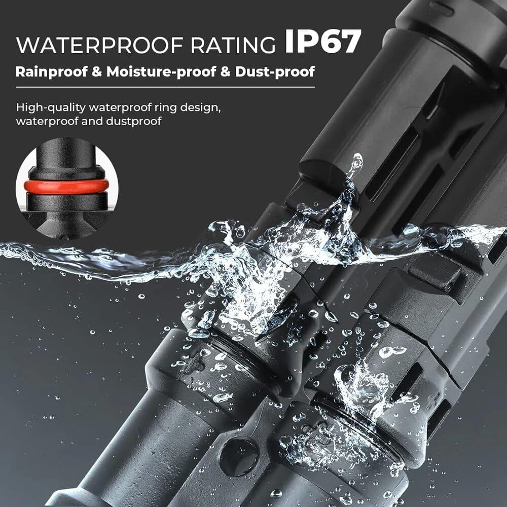 Xt60I Solar Charging Cable 12AWG 5FT - Solar Panel to Lifepo4 Battery Adapter, Heavy Duty Extension Cord for Ecoflow/Delta PRO, RV Off-Grid Solar Generator image number 5