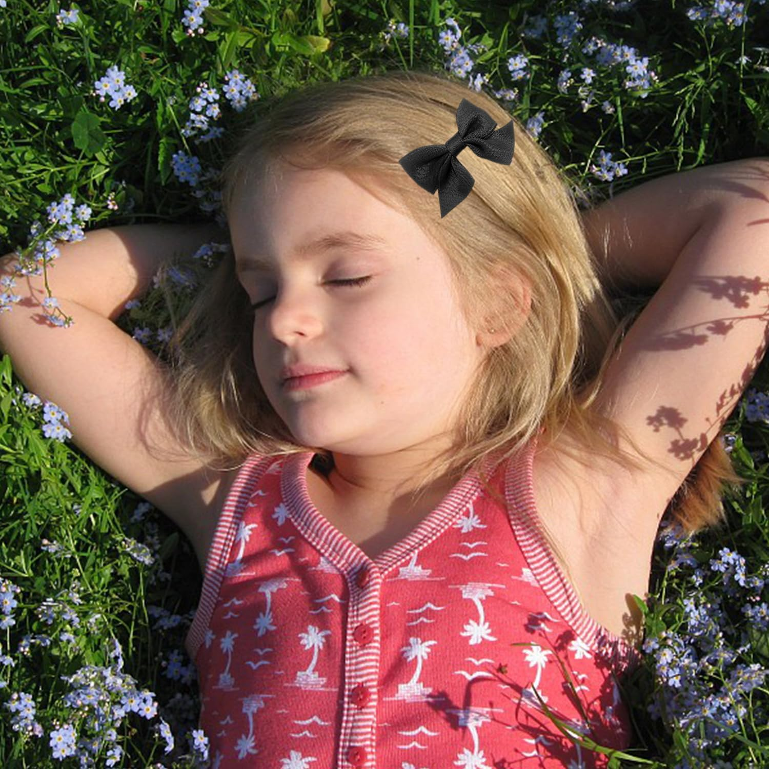 4 Pairs Bow Hair Pins, Simple, Solid Colour, Cute Hair Accessories for Girls, Elee Fastening Clips, Fashionable Hairstyle Decoration