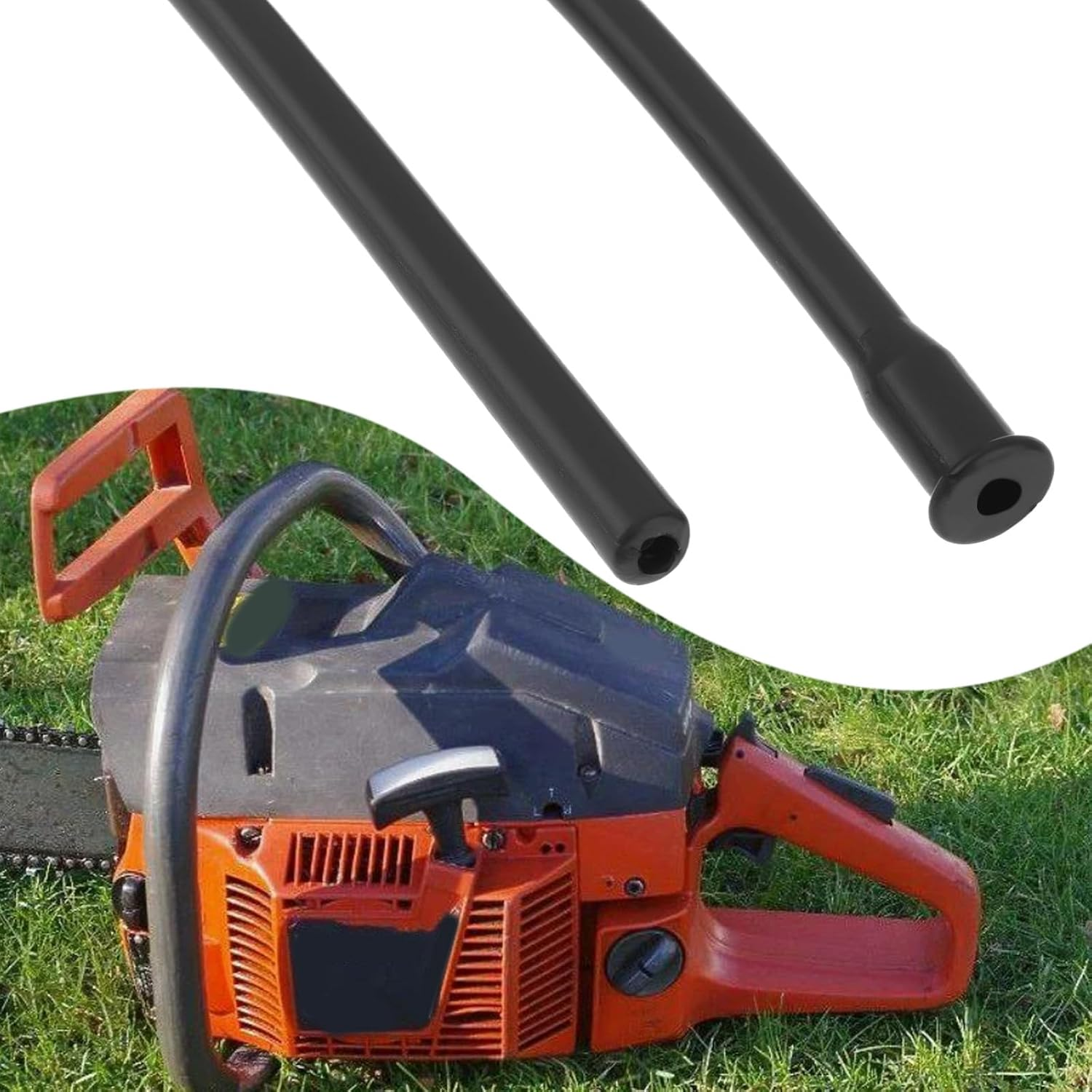 LT Easiyl 4Pcs Fuel Line Hose Replacement Part 501285901 501285902 Compatible with Husqvarna 61 66 168 266 268 272 Compatible with Jonsered 630 670??????? Chainsaw image number 2