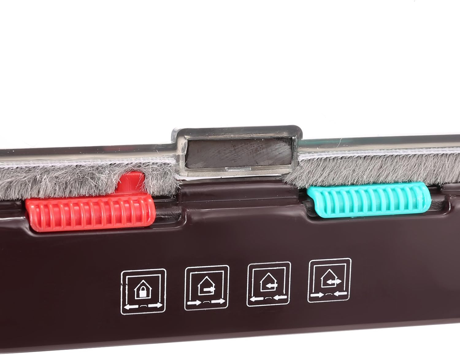 Sailnovo Cat Door 19 X 20 X 5.5 Cm, Brown, Size M, Cat Door with 4-Way Locking for Indoor and Outdoor Doors, Weatherproof Pet Door image number 4