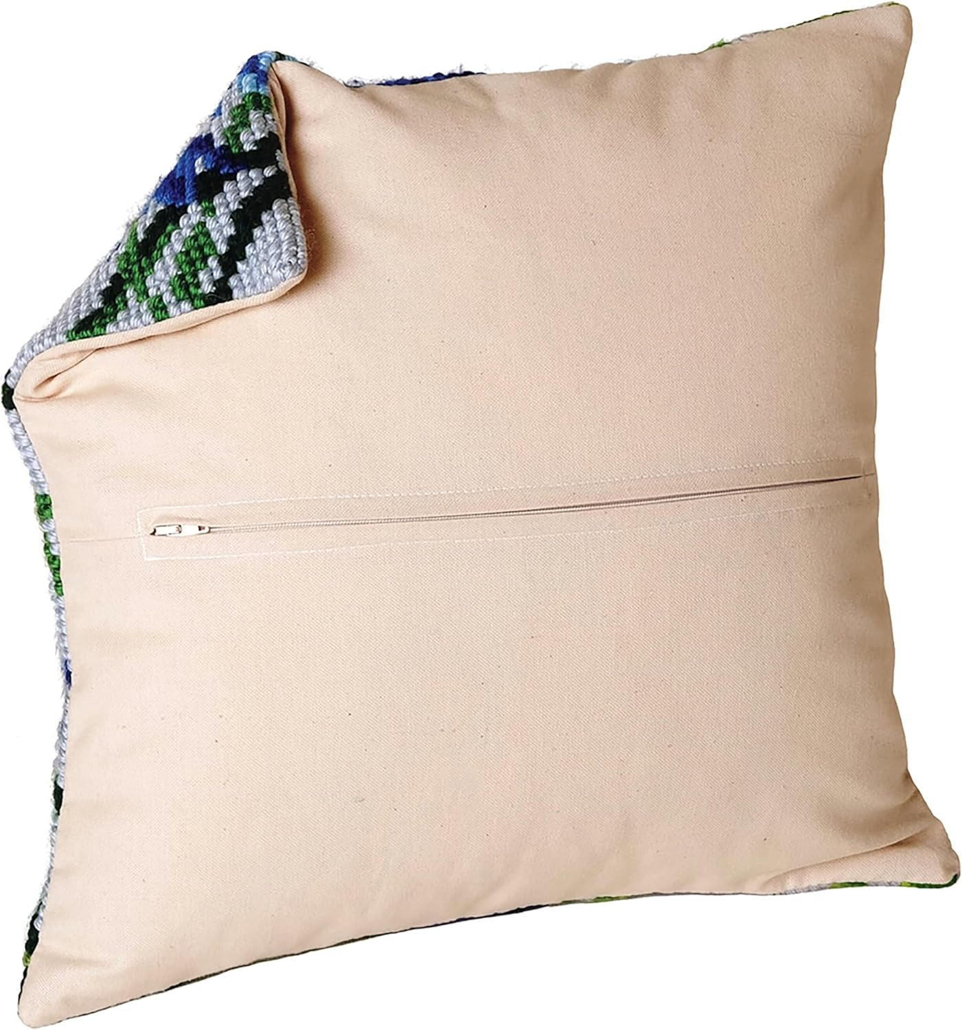 Thea Gouverneur - Cushion Back with Zipper Beige - 23.5999 - Cushion Back Kit - Cotton - 16 X 16Inch