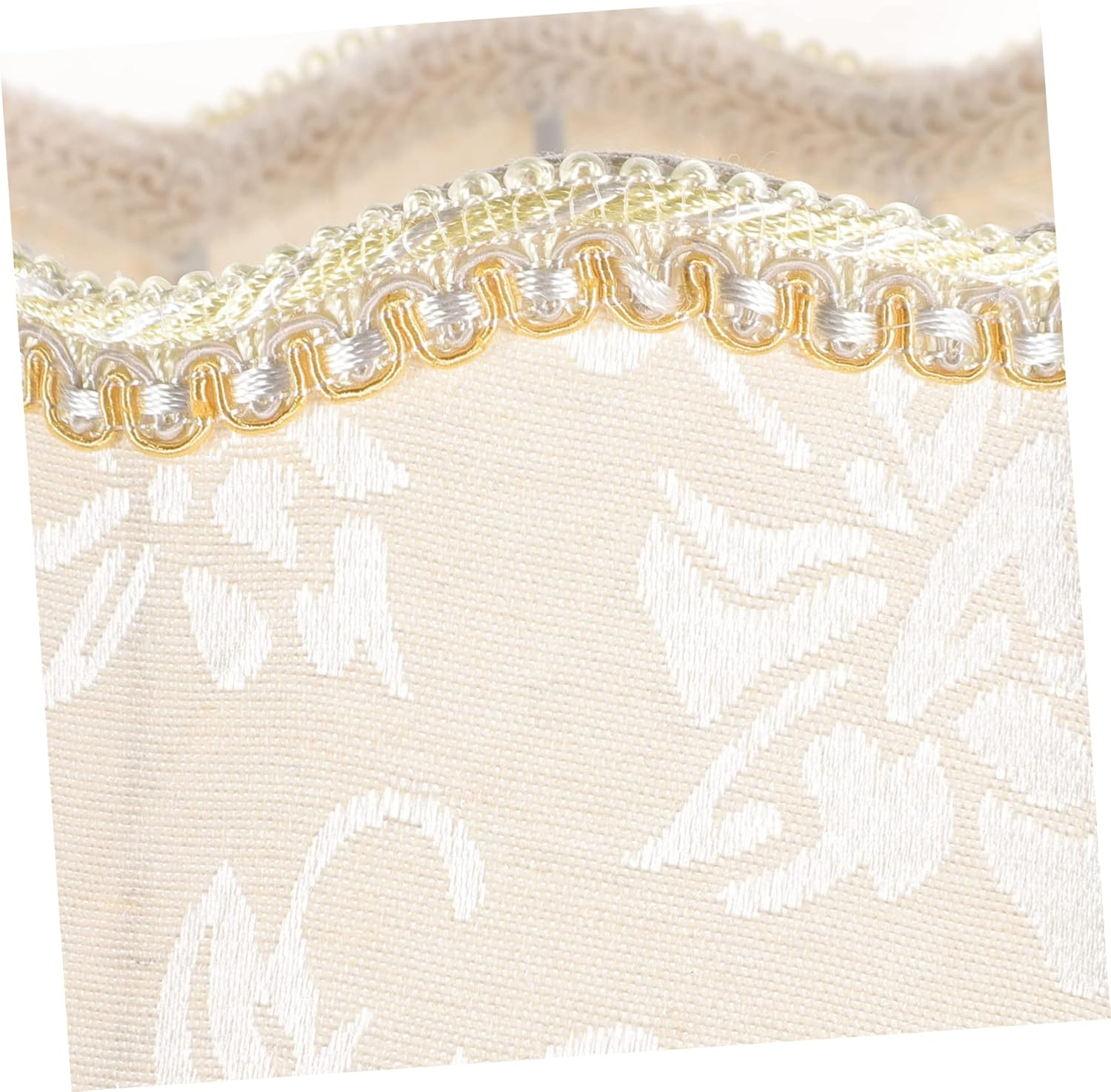 Outanaya Jacquard Lampshade Cloth Lamp Shade Fringe Lampshade Decorative Lamp Shade image number 3