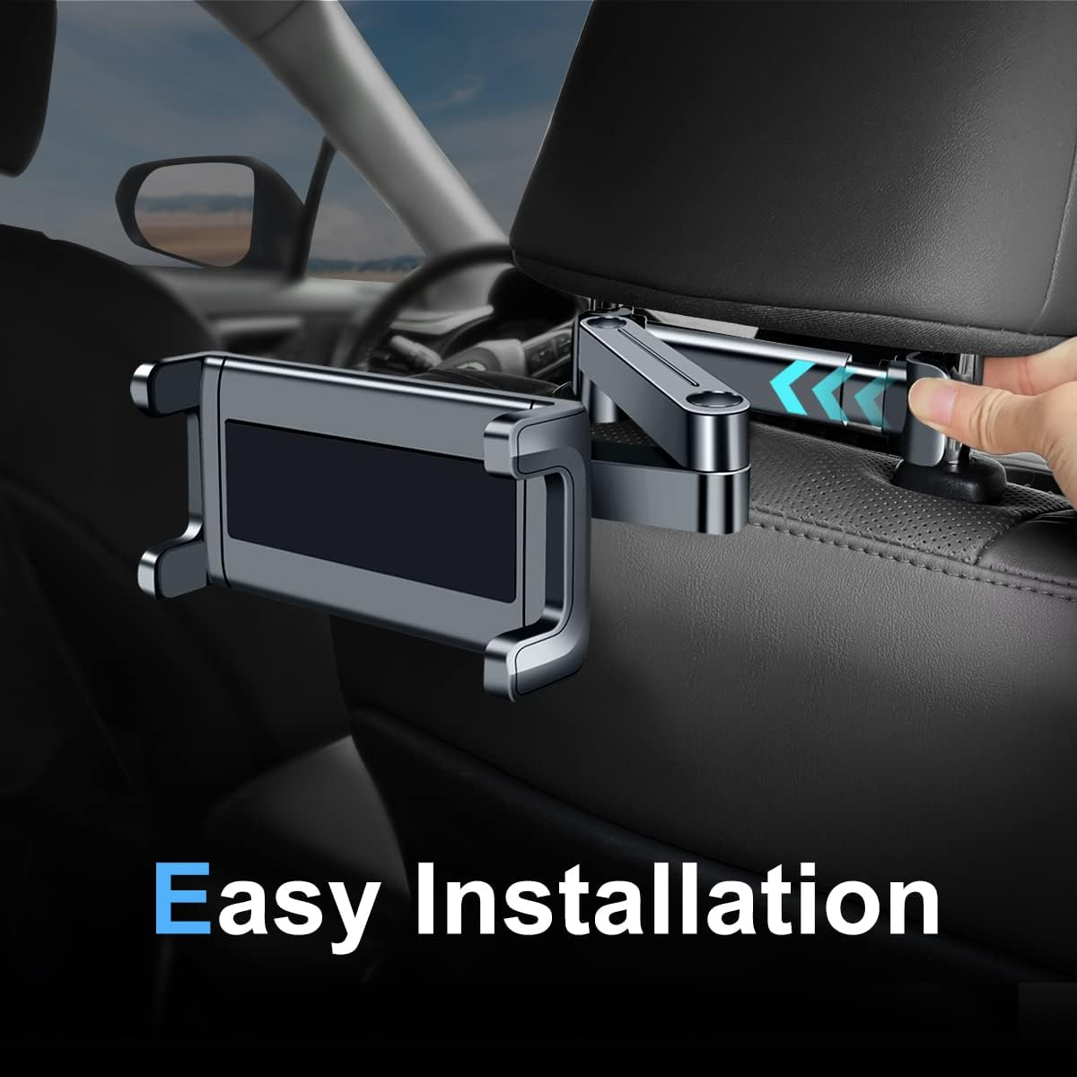 Vehicle Mount,Adjustment Phone Tablet Stand Compatible for Ipad Pro Air Mini, Galaxy Tabs, Other 4.7-10.23 Inch Mobile Phones and Tablet Computers image number 5