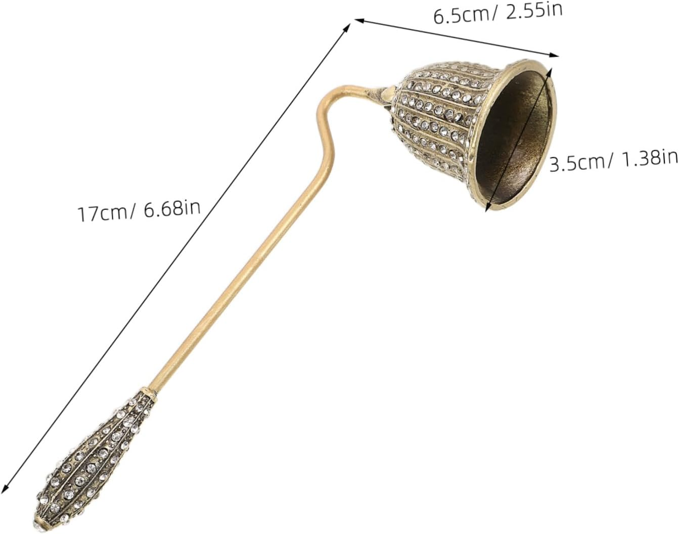 VALICLUD Elegant European Style Candle Extinguisher Retro Candle Snuffer Handheld Design for Home Decor and Romantic Settings image number 1