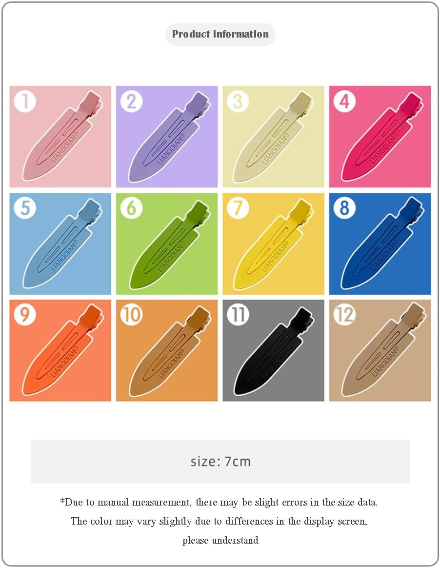 12 Pieces Macaron Colour Seamless Hair Clip Make Hair Jewellery Styling Hairdressing Supplies Hair Accessories Hair Pin Curl Clips image number 5