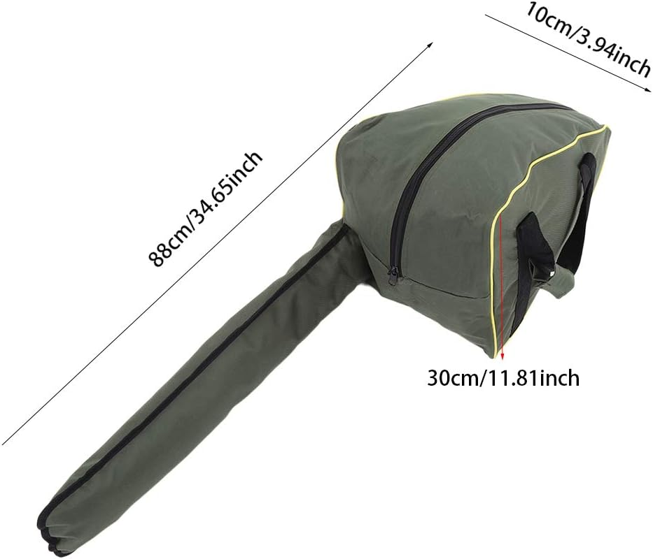Chainsaw Carrying Bag, Long Zipper Design Chainsaw Case Bag 36.22 X 11.42 X 8.66Inch Chainsaw Protective Box for Outdoor for Lawn(Green) image number 1