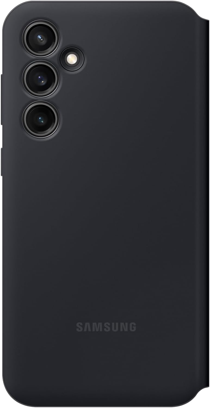 SAMSUNG Galaxy S23 FE S-View Wallet Phone Case, Protective Cover with Card Holder Slot, Finger Tap Display Window, US Version, EF-ZS711CBEGUS, Black image number 4