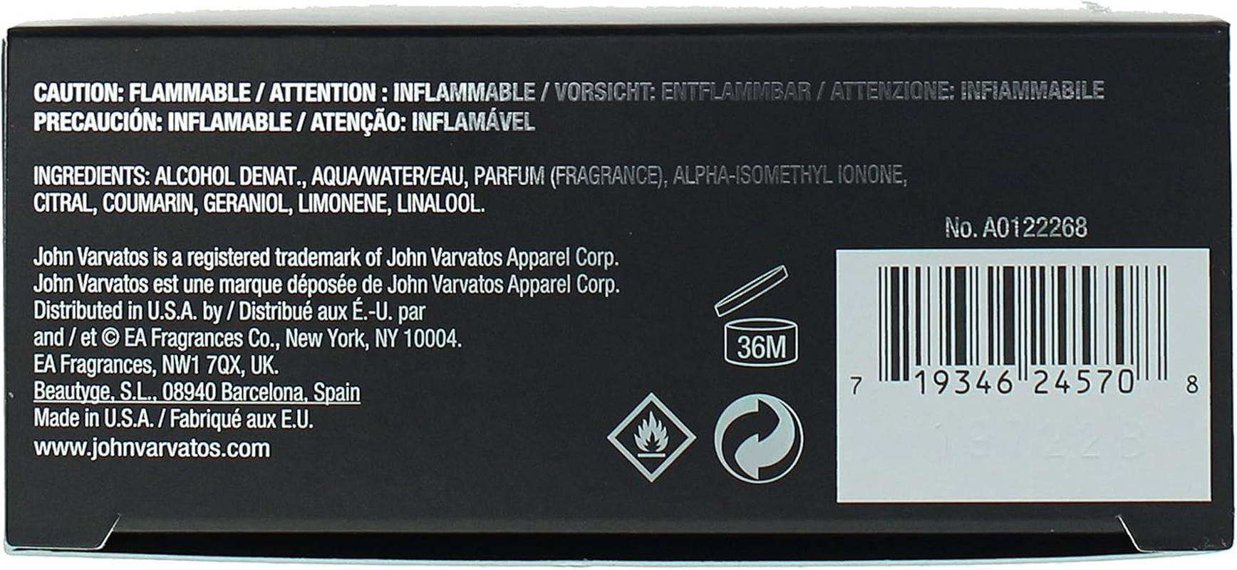 John Varvatos Jvxnj Silver, 124.21 Ml