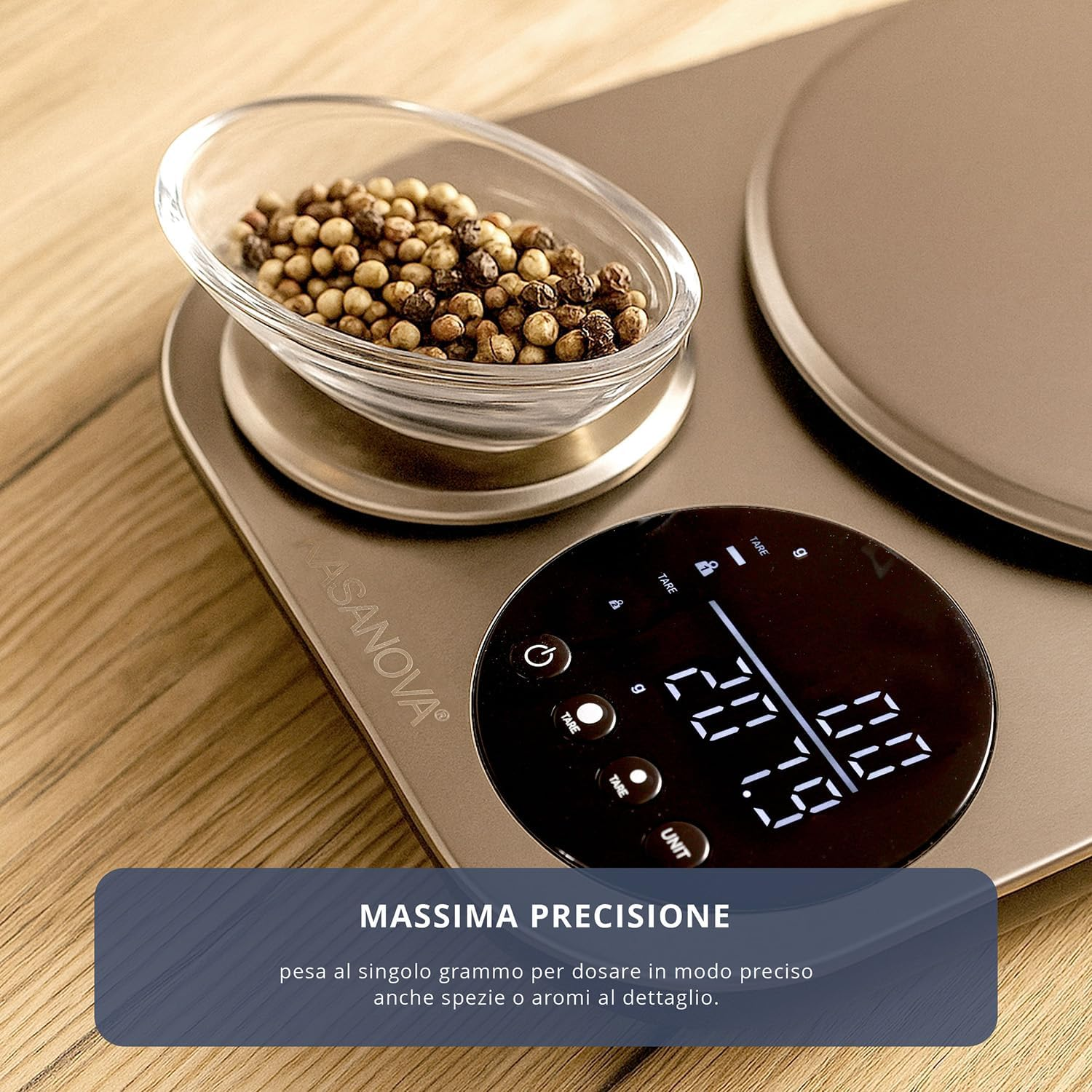 Kasanova Smartchef Digital Kitchen Scales Double Platform, Stainless Steel ABS Plastic Electronic Components image number 3