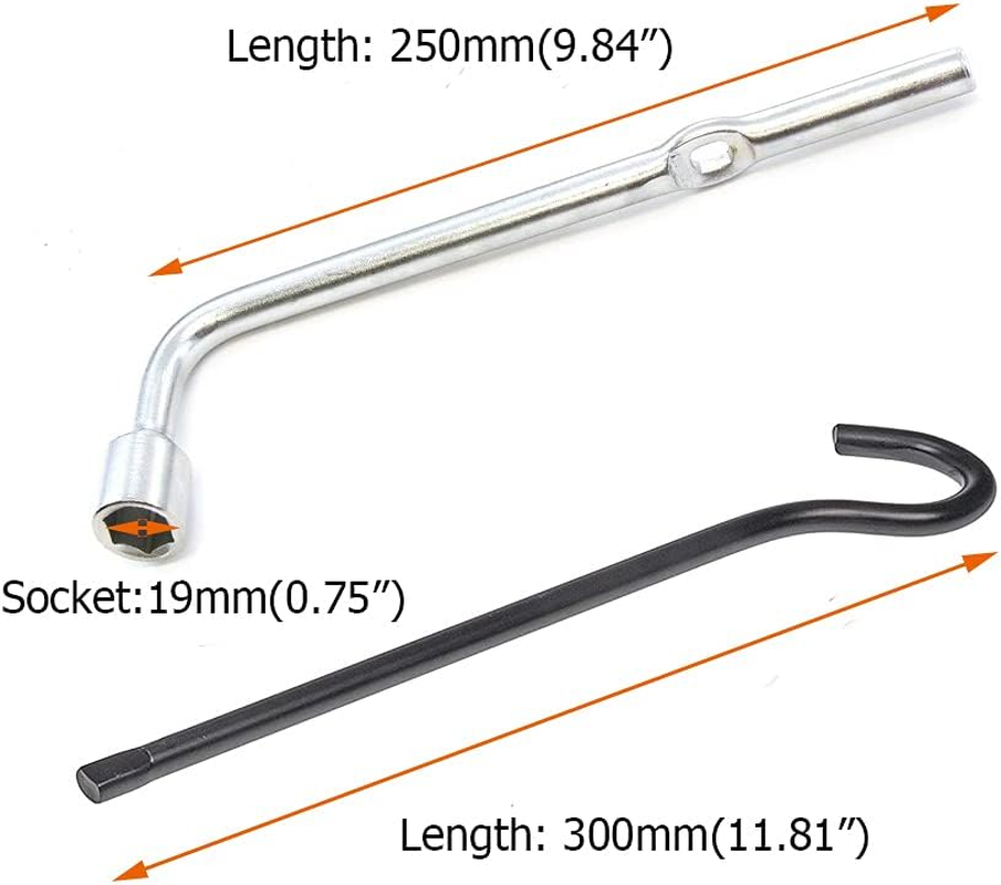 Dr.Roc Compatible with Spare Tire Tool Kit with Tire Jack Handle and Wheel Lug Wrench Honda Accord Civic CR-V Element Odessey Pilot and Acura ILX RDX TLX image number 3