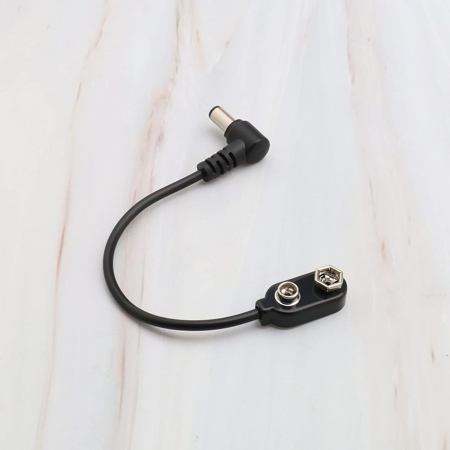 Ecsing 3Pcs 9V Battery Clip Converter Cable 5.5Mm 2.1Mm Male Plug 9 Volt Power Supply Cable Snap Connector for Guitar Effect Pedal image number 5