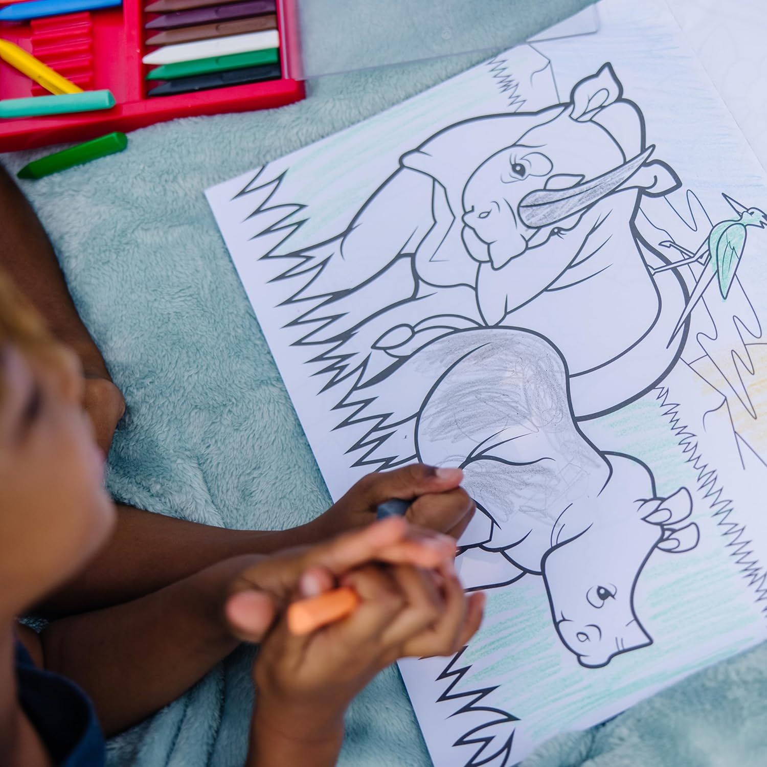 Melissa and Doug - Jumbo Colouring Pad - Animals image number 5