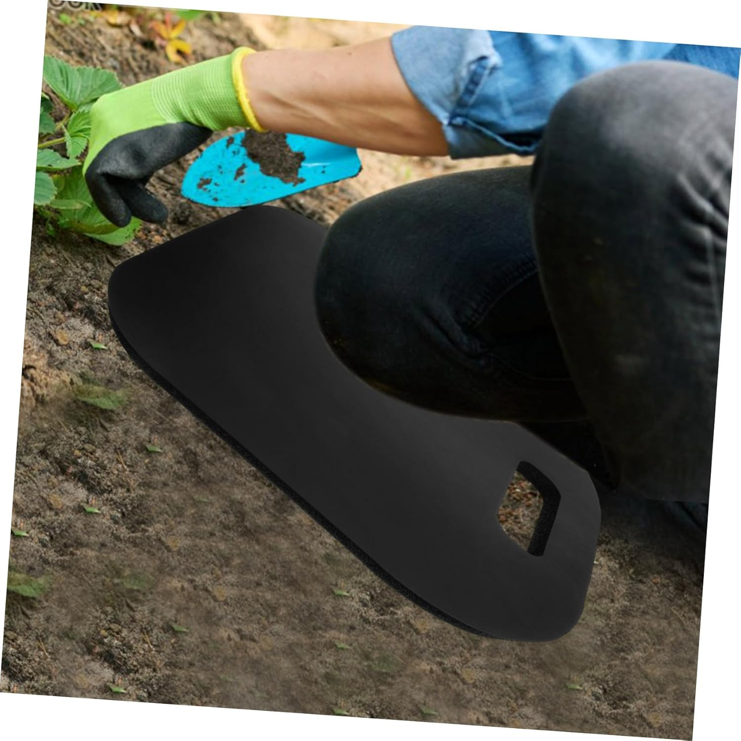 Gardening Kneeling Pad Extra Thick Foam Knee Pad Comfortable Portable Seat Cushion for Outdoor Gardening and Housework 33X32X2Cm Black image number 3