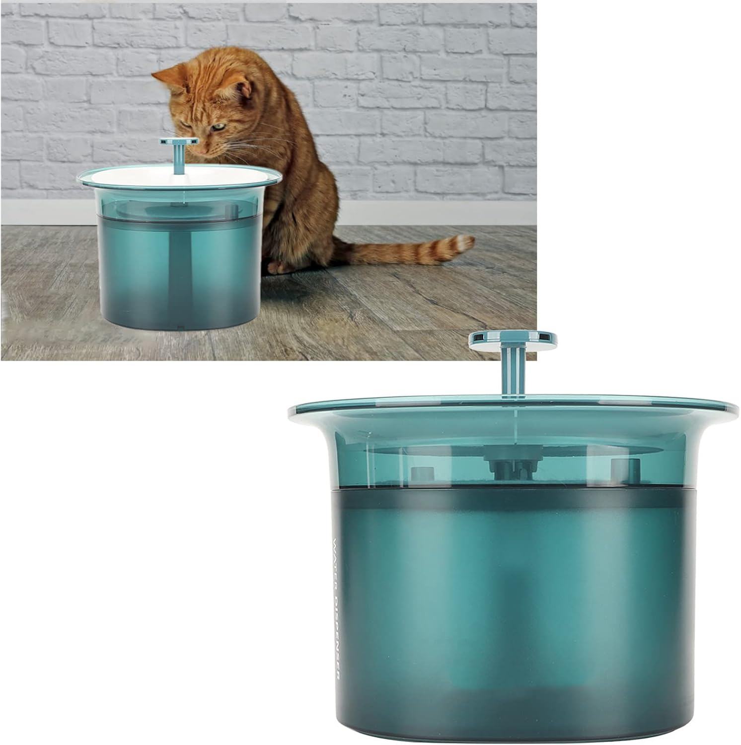 2L Pet Fountain,Pet Water Fountain for Cats,Pet Water Fountain 2L Large Capacity 3 Filtering Silent Cat Drinking Fountain with Intelligent Water Pump for Kitten Dog image number 2