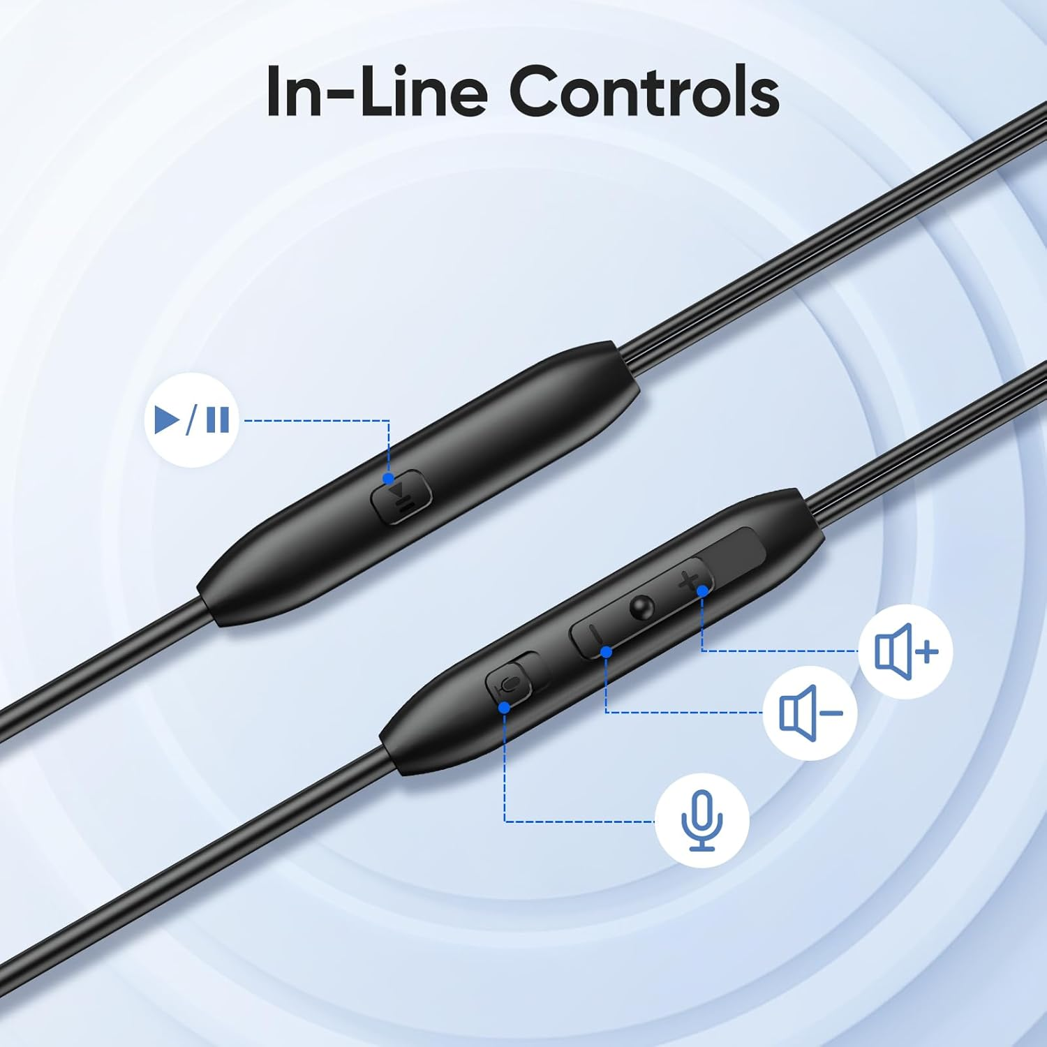 Middle Rabbit S6 Open Ear Earbuds with Mic, Wired Open Ear Headphones for PC Computer Laptop, over the Ear, Ear Hook, Inline Control, Perfect for Calling, Online Meeting, Call Center, 3.5Mm Jack image number 6