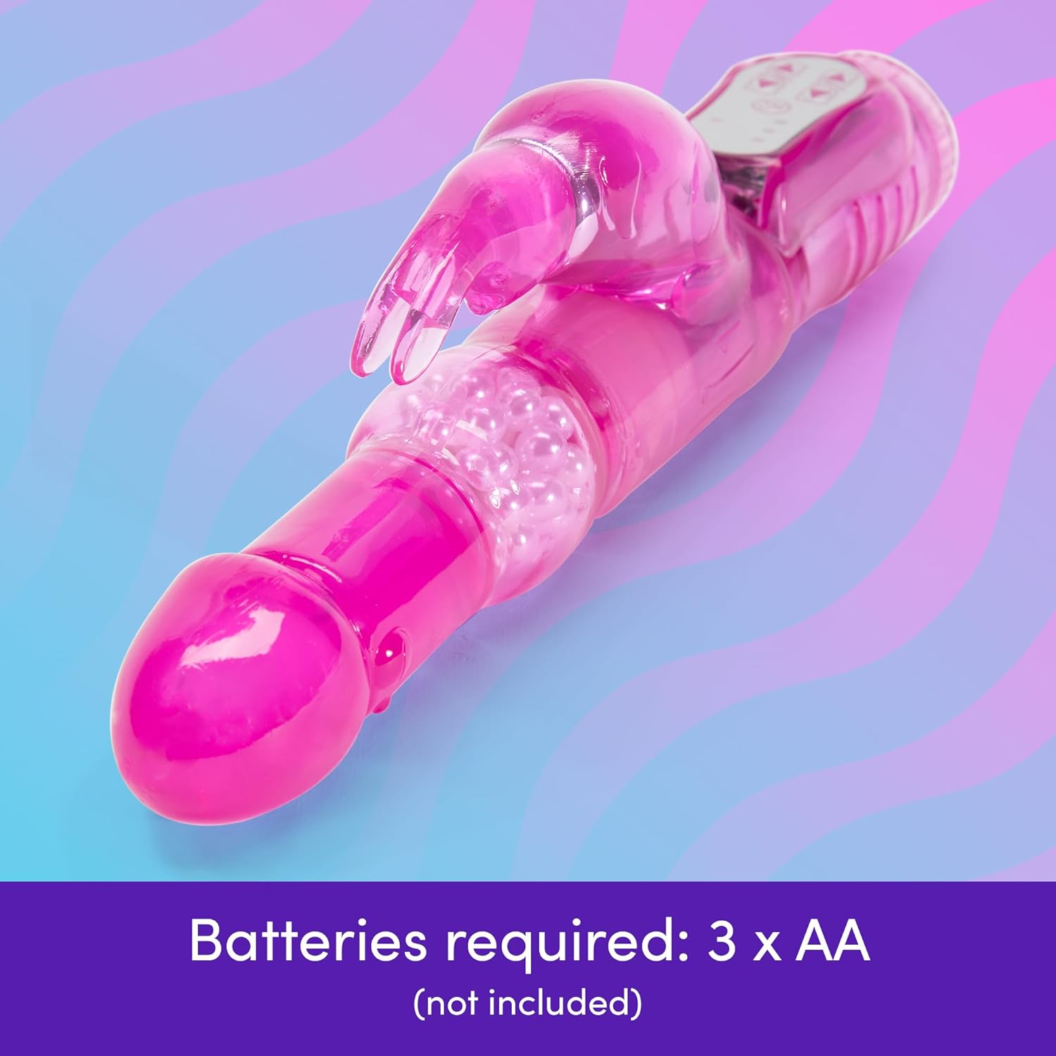 Lovehoney Jessica Rabbit Vibrator | Dual Stimulation Adult Sex Toy | 5 Inch Vibrator for Women with Rotating Shaft | Clitoris & G-Spot Stimulator | Splashproof Personal Massager Woman & Couples | Pink - Pink image number 3