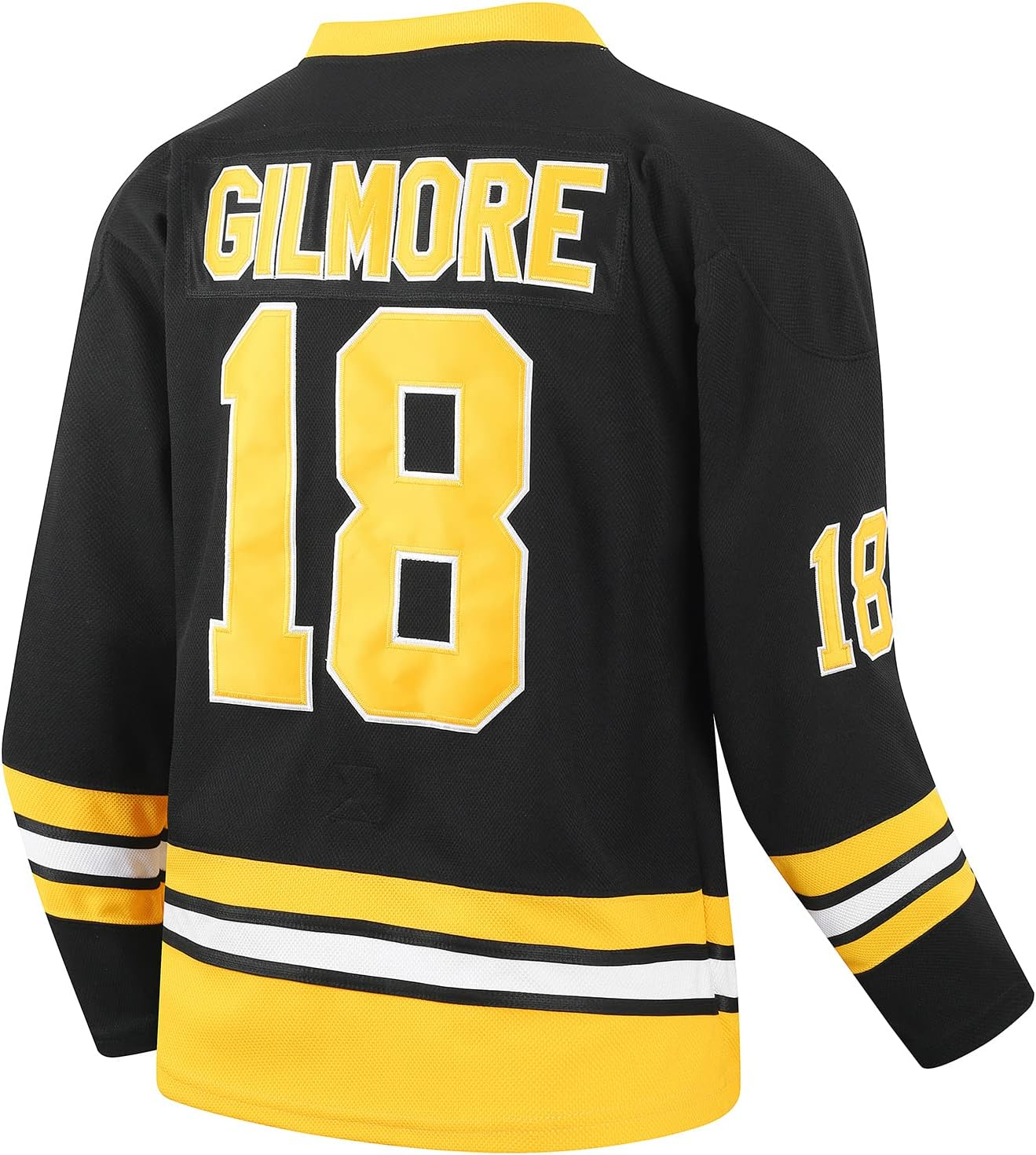 Boston Hockey Jersey Happy Gilmore 18 Adam Sandler 1996 Movie Ice Hockey Jerseys Stitched image number 1
