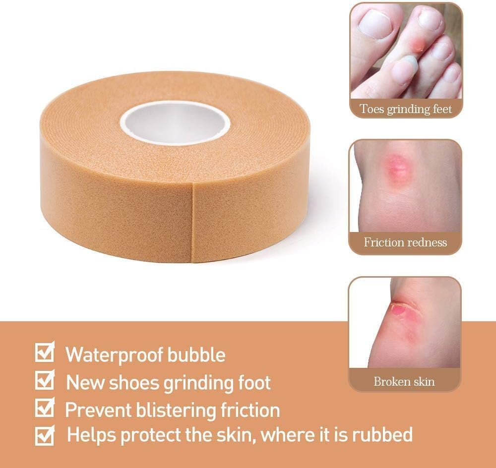6 Rolls Moleskin Roll Purpose Anti-Slip Foot Care Sticker Foam Foot Care Self-Adesive Tape Cushioned Protection Shoes Insoles Protect Skin from Rubbing for Toes Feet Blisters Prevention image number 6