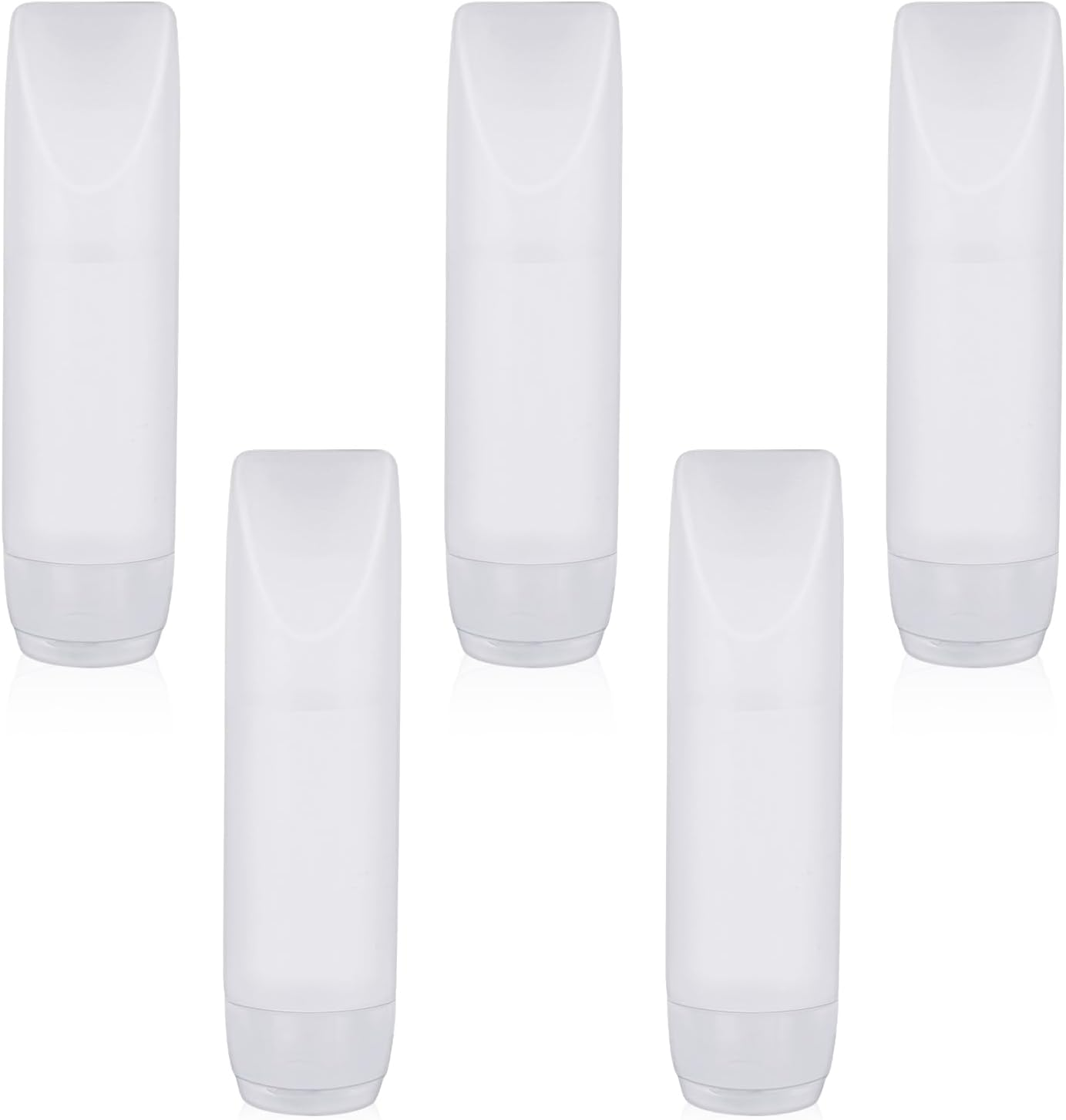 Refillable Cosmetic Containers, 5 Pieces 1 Oz Travel Bottles Mini Squeeze Bottle Makeup Containers Empty Lotion Bottles Toothpaste Container Reusable Travel Dispensers Bottles for Liquids Toiletries image number 3