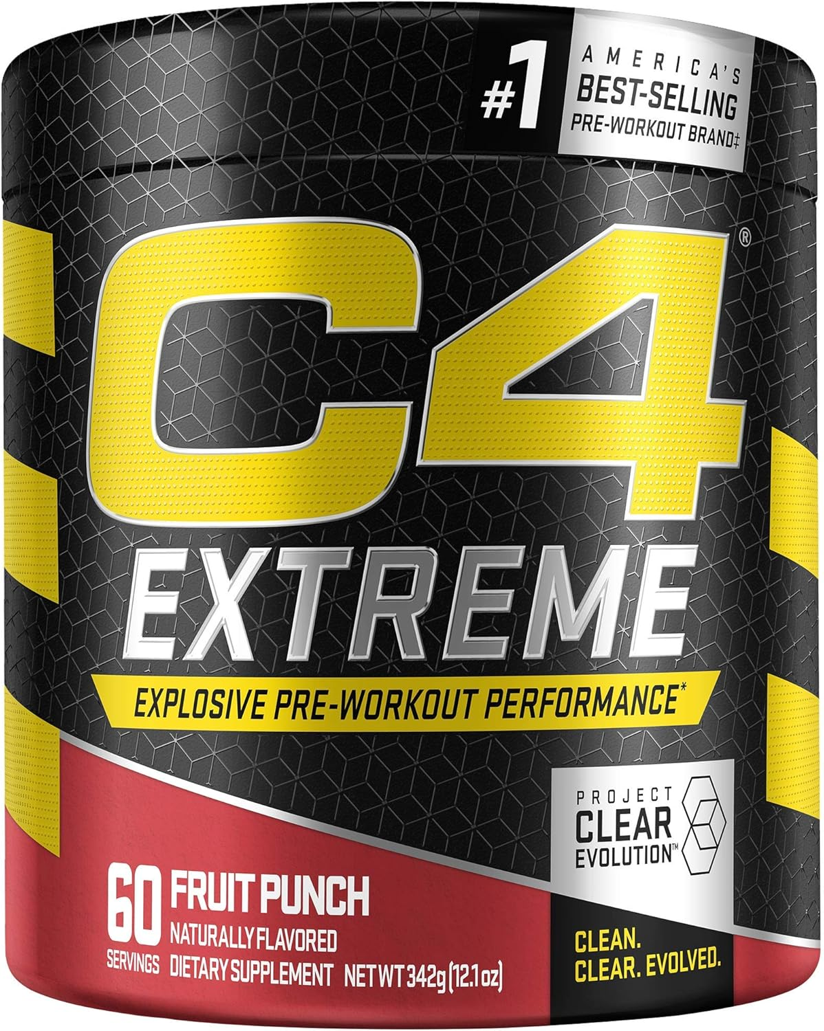 Cellucor C4 Extreme Pre Workout Powder Energy Drink for Men & Women W/Creatine, Caffeine, Nitric Oxide Booster, Citrulline & Beta Alanine, Fruit Punch, 60 Servings image number 2