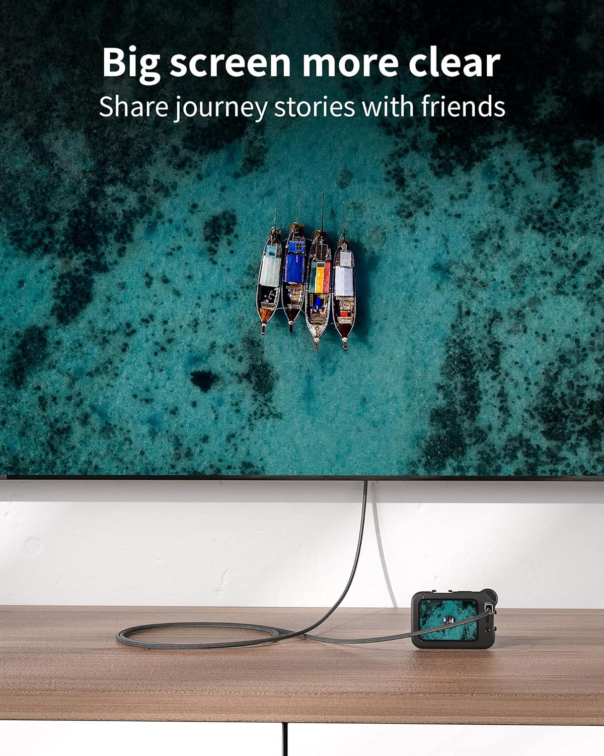 Silkland Micro HDMI to HDMI Cable 0.3M, [Gold Plated, Sturdy Aluminum] Supports 4K@60Hz, HDR, Ethernet, ARC, Compatible with Raspberry Pi 4, Gopro Hero 3/4/5/6/7, Cam Link 4K, A6400 A6000 Camera image number 1