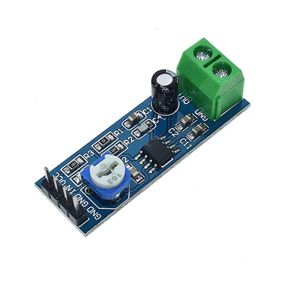 Rakstore 4Pcs LM386 Audio Power Amplifier Module 200X Gain Mono Amplifier 5V-12V Input image number 4