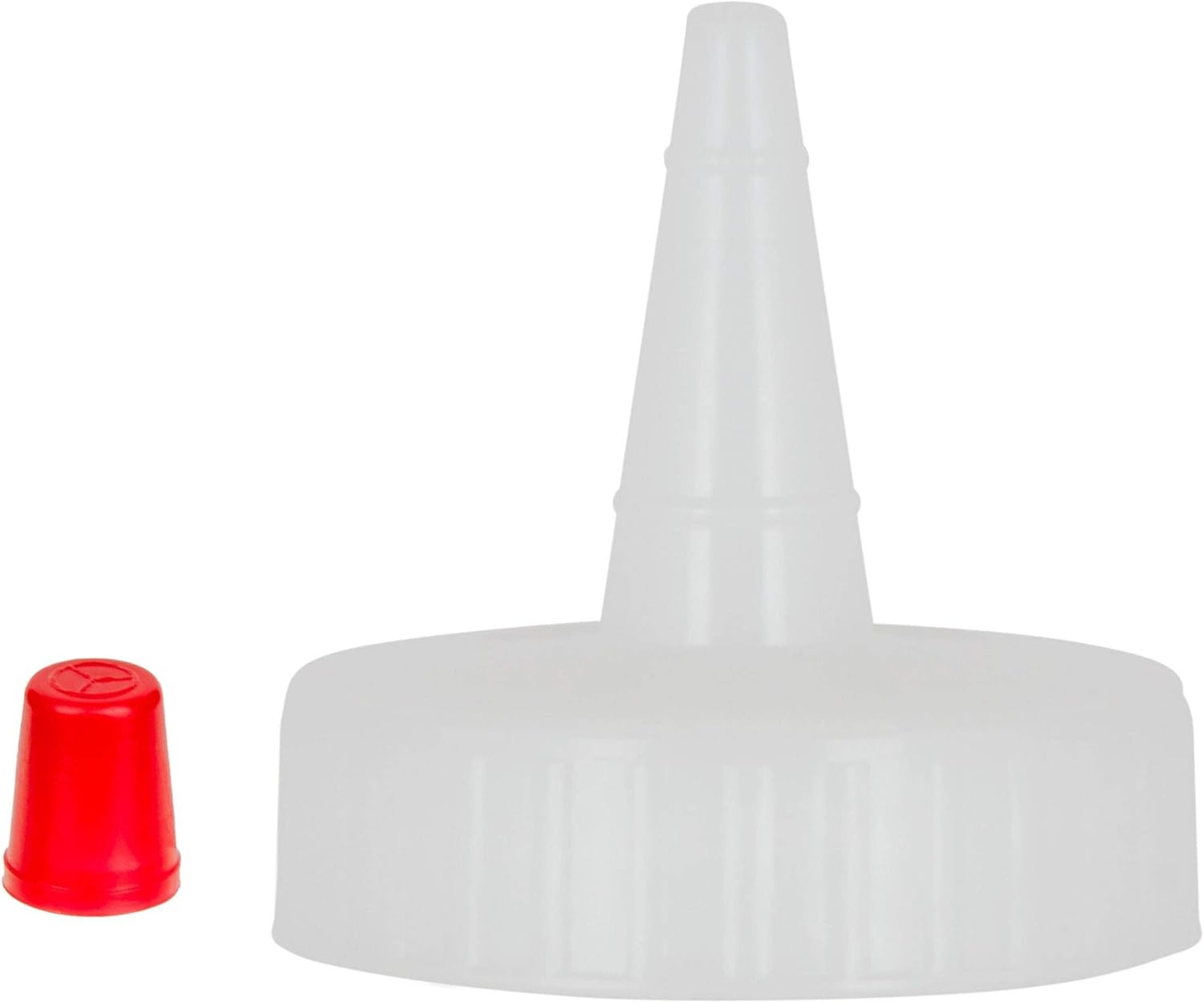 Kelkaa Caps 38/400 Natural Red Tip Yorker Caps with .030 Orifice Hole, Dispensing Caps, Replacement Caps for Squeeze Bottles, Neck Diameter 38Mm, Thread Type 400 (Pack of 12) image number 6