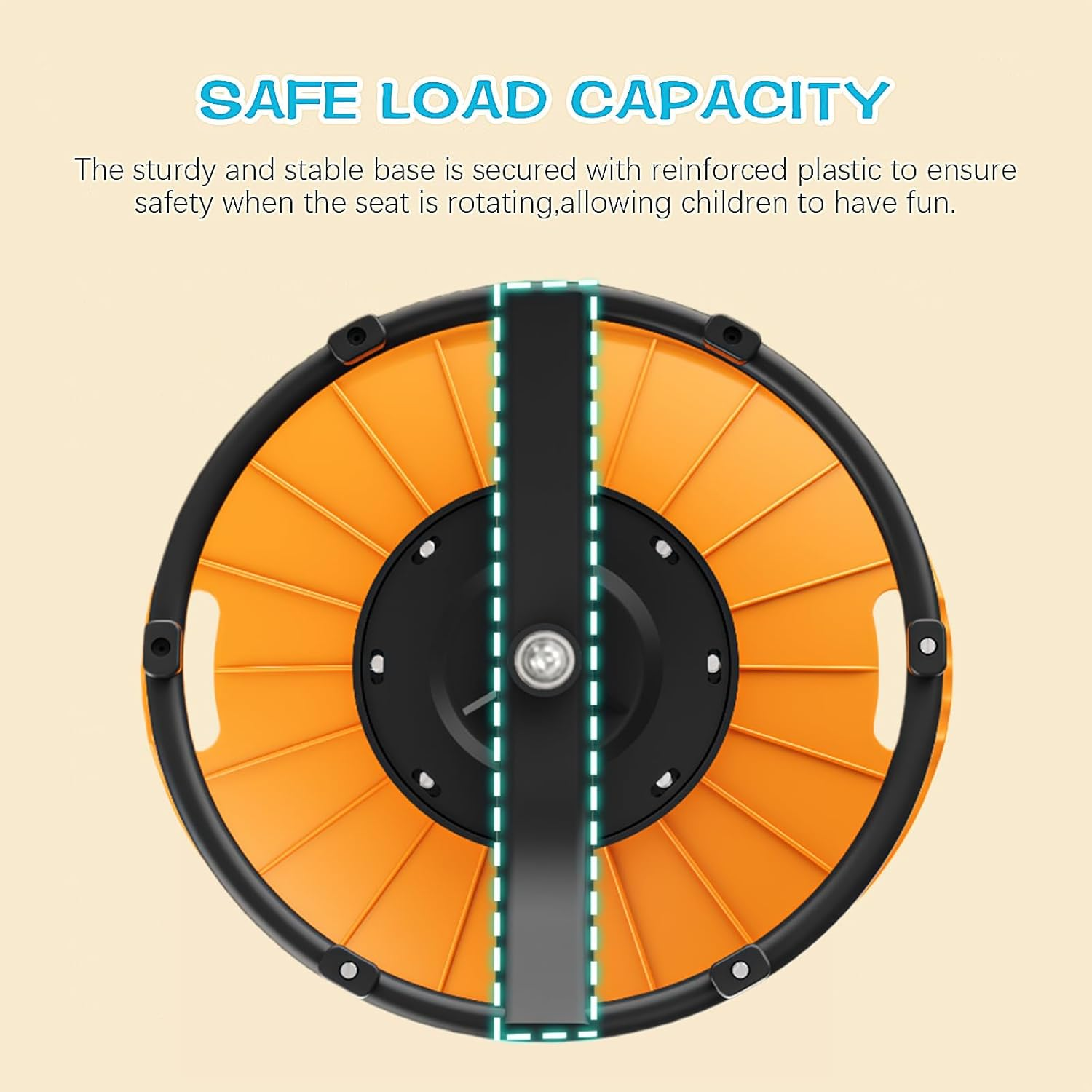 Sensory Swivel Chair - Fun Wobble Chair for Improved Balance &Coordination | Interactive Sensory Toy | Ideal for Birthdays &Indoor Play(Blue) image number 4