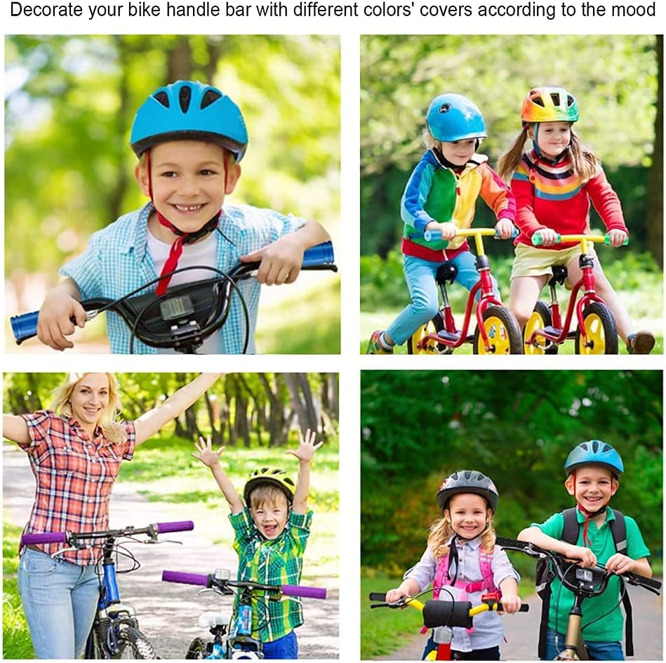 Bike Handle Grips with Tassel Streamers for Girls Boys and Kids, Non-Slip Bicycle Handlebar Grips Cover for Mountain Bike, Scooters Road Bike BMX MTB Cycling Replacement Parts - Black image number 6