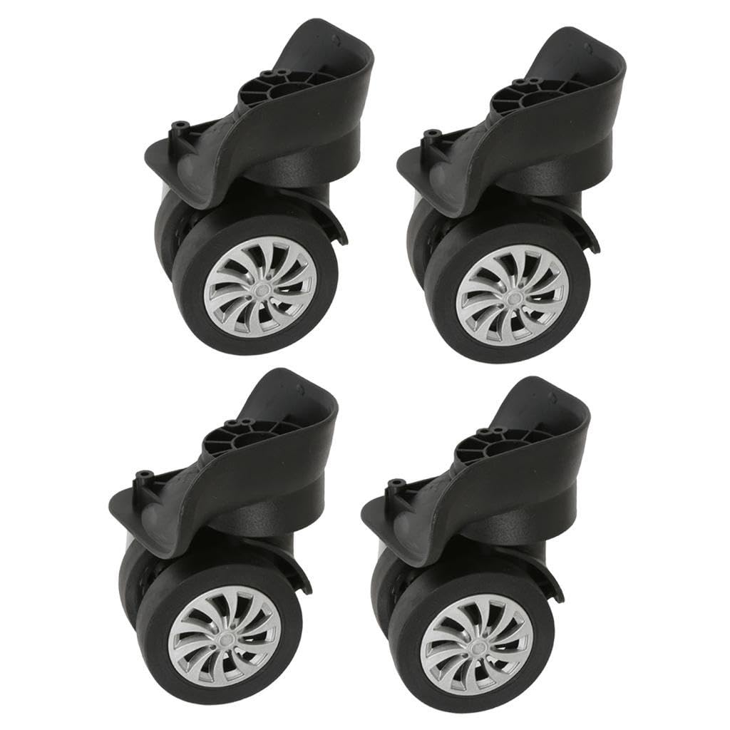 Baotyjie 2 Pcs Luggage Replacement Wheels Universal Trolley Casing Easy Installation Wear Resistant Luggage Casters image number 4