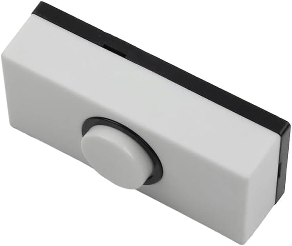 1 Pcs Plastic Push Button Doorbell Wall Mounted Door Bell Buttons for Home Replacement Garage Door Opener Switch,Sturdy Plastic, Hard Wired image number 3