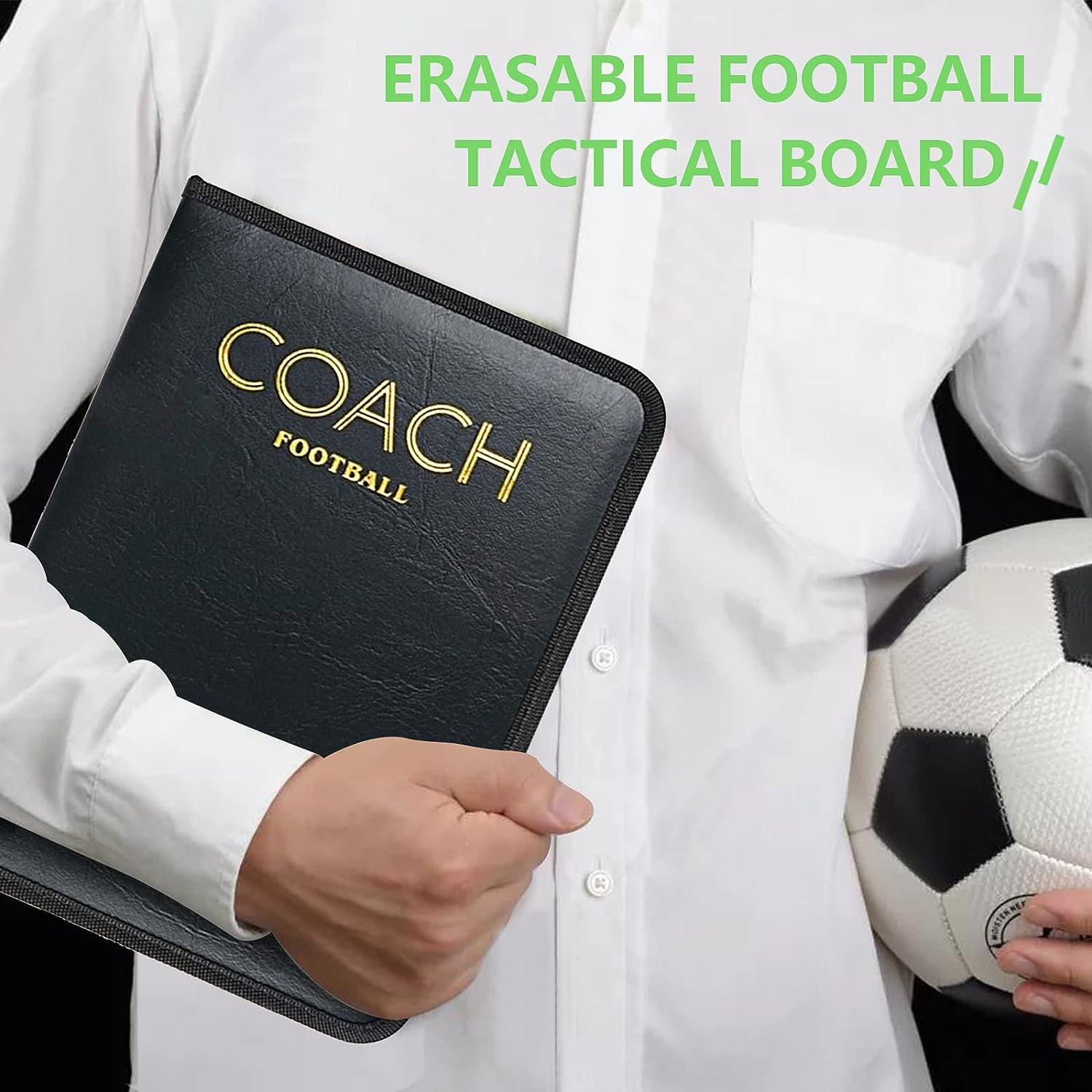 Soccer Coaching Board, Magnetic Soccer Football Tactics Strategy Board, Erasable Coaches Board Clipboard with Magnets Marker Pen, Coach Training Equipment for Teaching and Game Plan image number 4