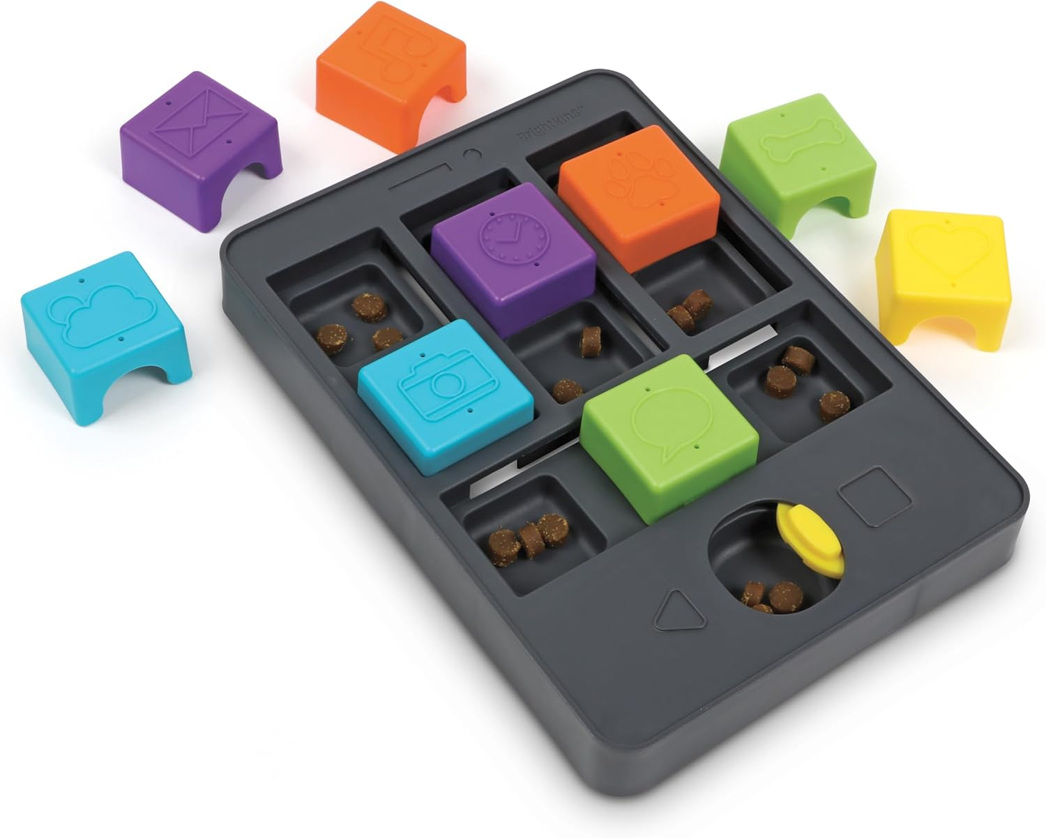 Brightkins Pup Phone Treat Puzzle for Dogs, Interactive Dog Toys for Boredom, Stimulation Brain Game, Slow Feeder Dog Bowl, Dog Presents, Birthday Dog Toy image number 6