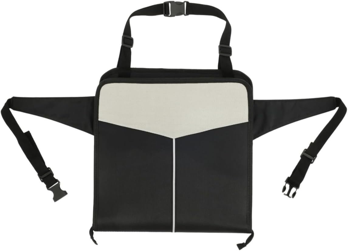 Upgraded Kids Travel Seat - Portable Folding Luggage with Safety Seat Belt | Ergonomic Child Suitcase for Airplane & Car | Lightweight Travel Accessories for Family Airport Trips (Black) image number 1